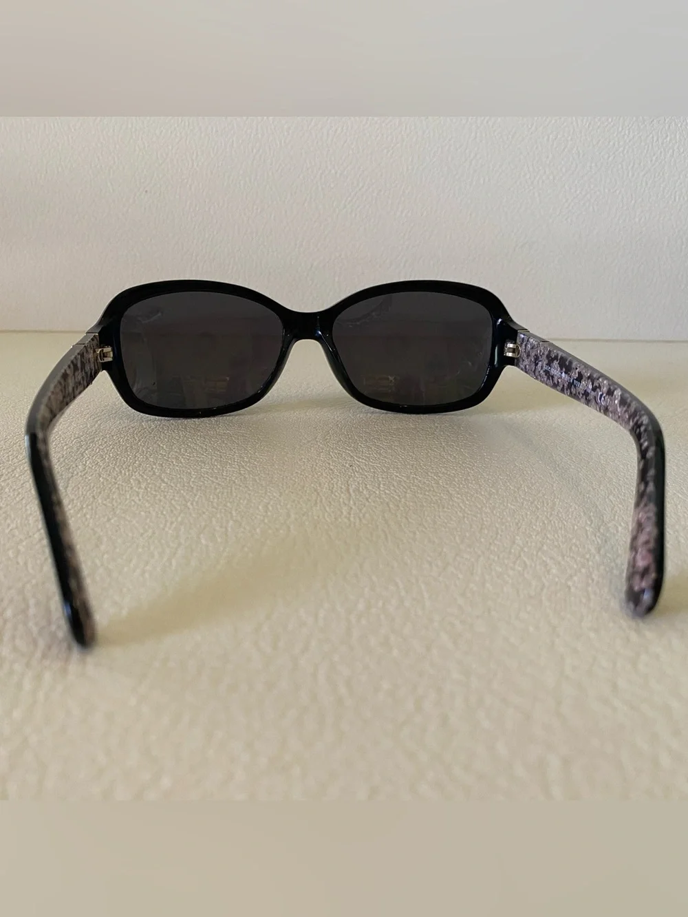 kate spade Black Cheyenne Rectangle Polaralized Sunglasses